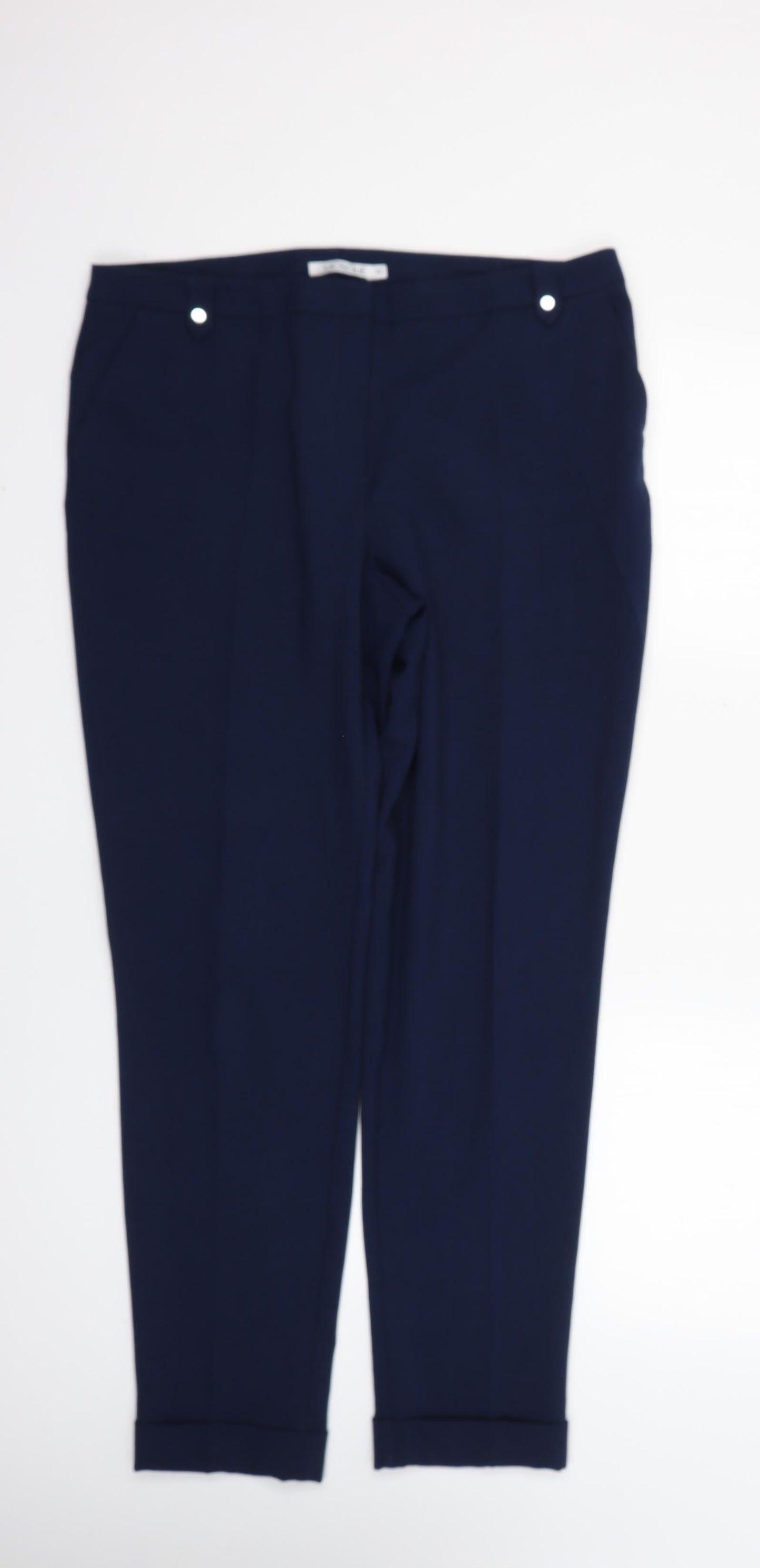 quiosque Womens Blue   Trousers  Size 14 L27 in