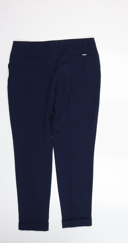 quiosque Womens Blue   Trousers  Size 14 L27 in