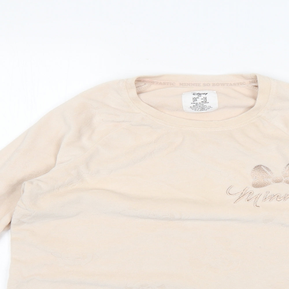 Love to Lounge Womens Beige Geometric  Top Pyjama Top Size 6