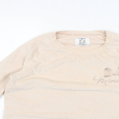 Love to Lounge Womens Beige Geometric  Top Pyjama Top Size 6