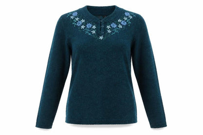 Bonmarché Womens Green Pullover Jumper Size S