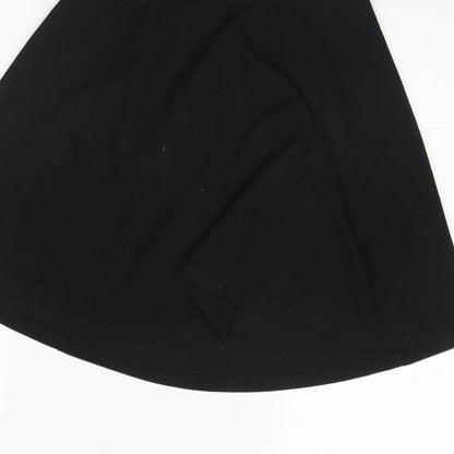 George Girls Black   Flare Skirt Size 11 Years