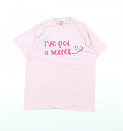 Fruit of the Loom Girls Pink   Basic T-Shirt Size 12 Years  - Going to be a big sister