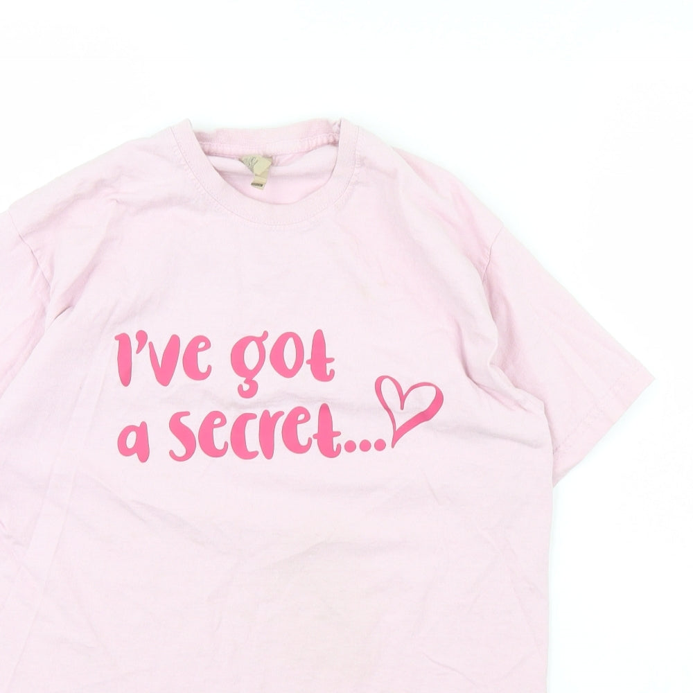 Fruit of the Loom Girls Pink   Basic T-Shirt Size 12 Years  - Going to be a big sister