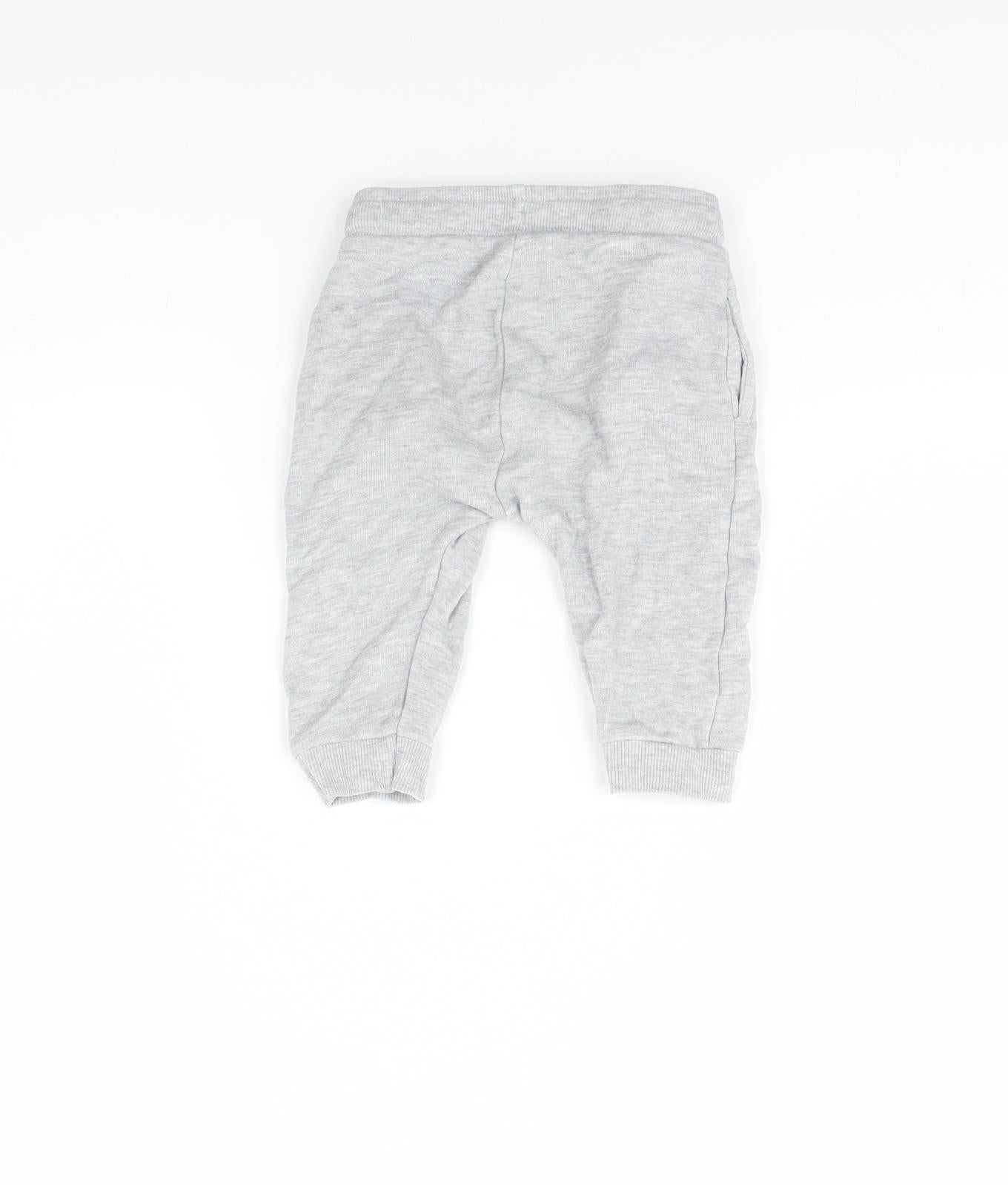 Preworn Baby Grey   Jogger Trousers Size 9 Months