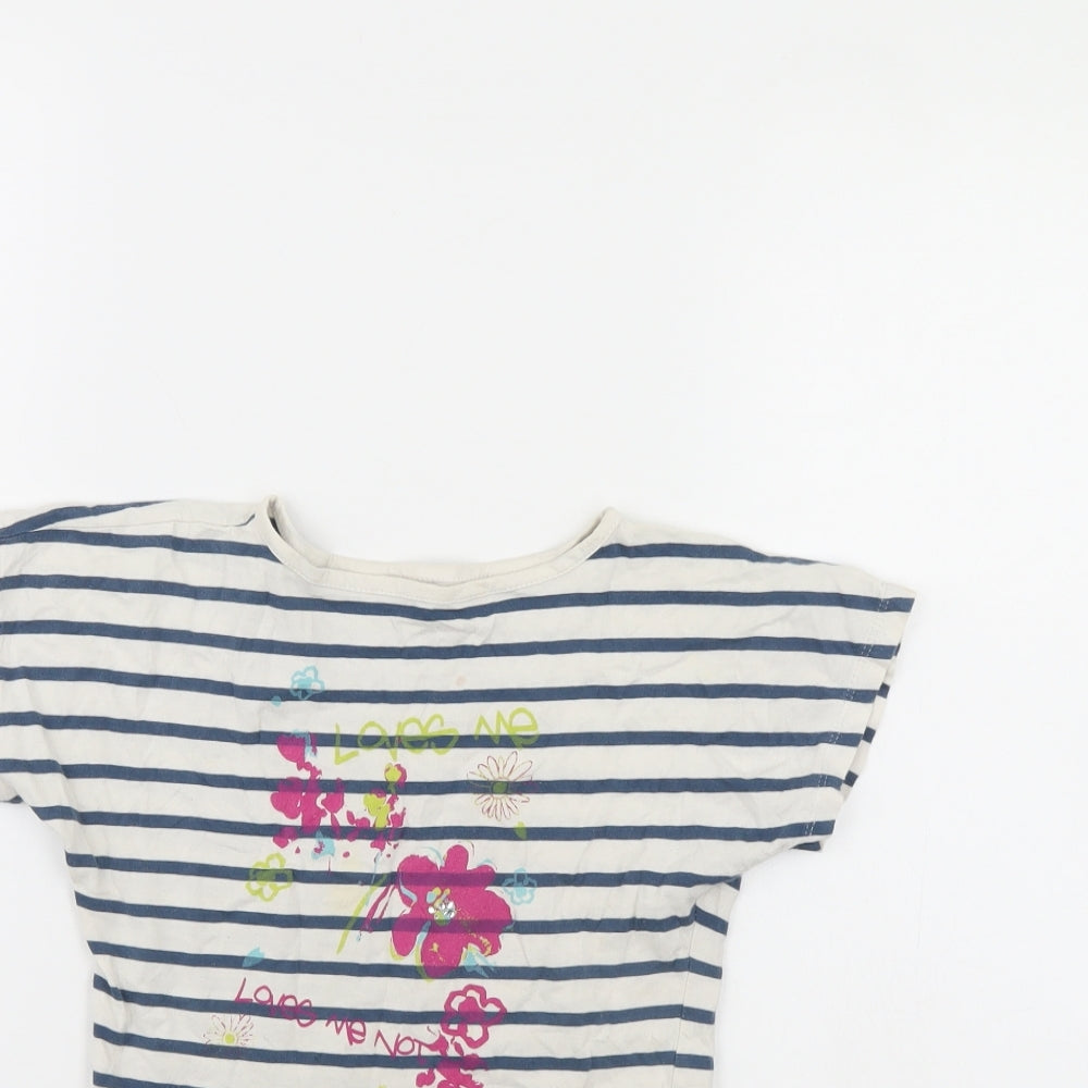 Orchestra Girls Blue Spotted  Basic T-Shirt Size 5 Years