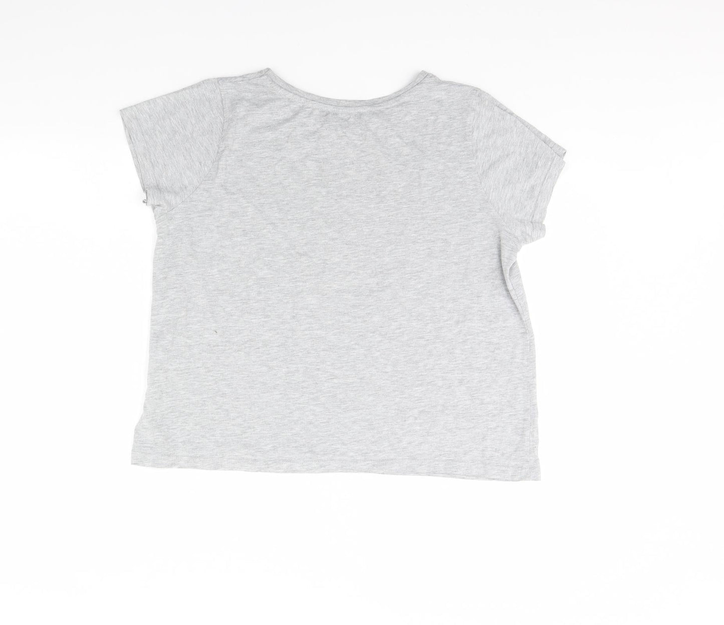Womens UK Size 18 Disney Grey Basic T-Shirt