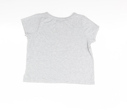 Womens UK Size 18 Disney Grey Basic T-Shirt