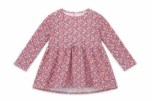 NEXT Girls Red Floral  Fit & Flare  Size 12 Months