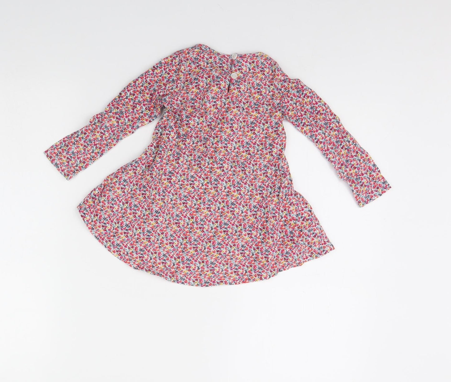 NEXT Girls Red Floral  Fit & Flare  Size 12 Months