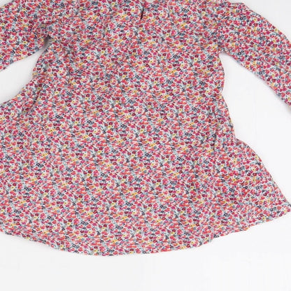 NEXT Girls Red Floral  Fit & Flare  Size 12 Months