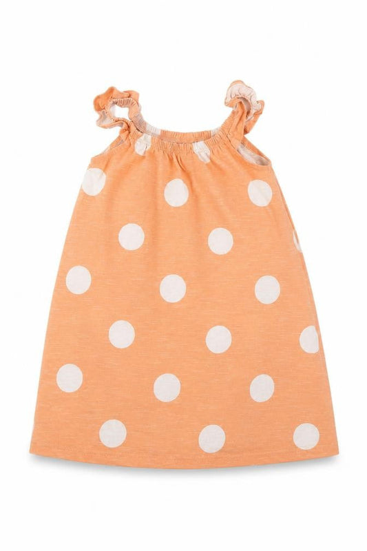 TU Girls Orange Polka Dot  Shift  Size 12 Months