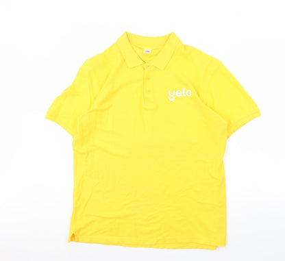 Mens UK Size XL Fruit of the Loom Cotton Polo Shirt