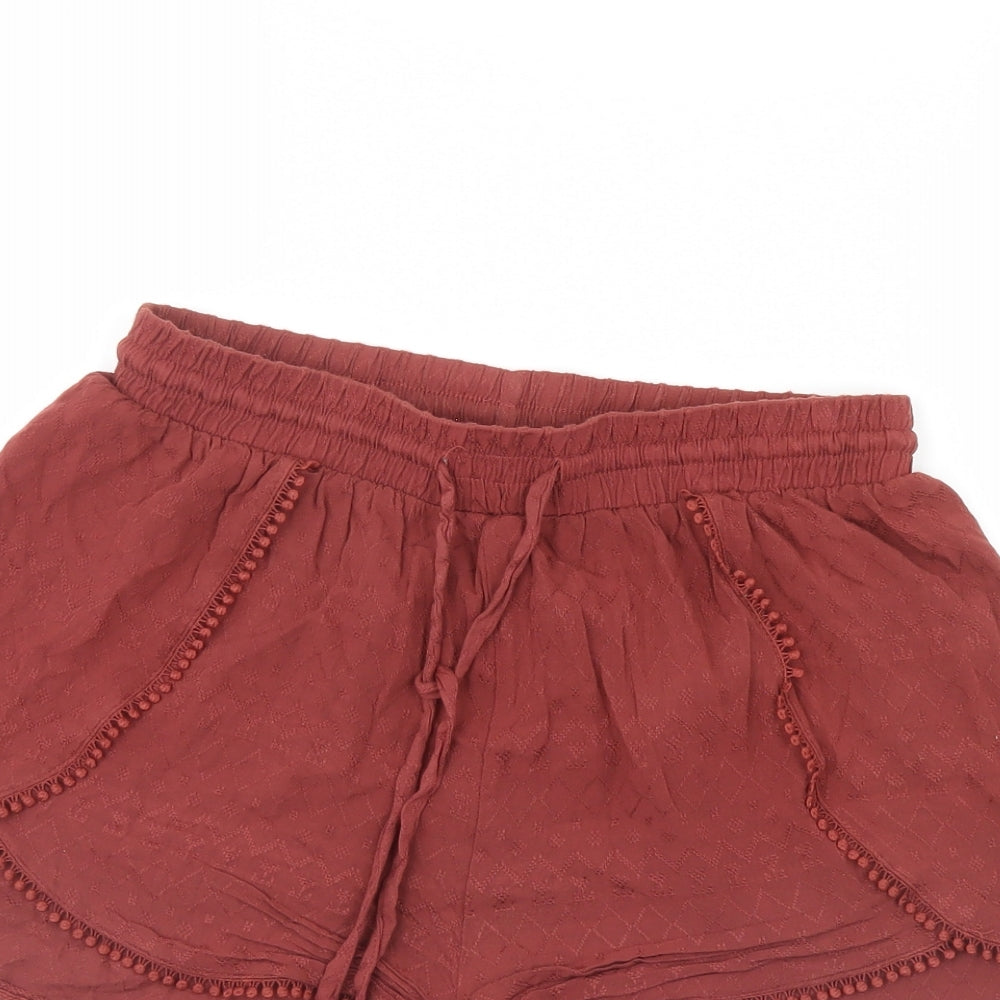 New Look Womens Brown   Culotte Shorts Size 10