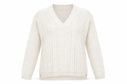 Womens UK Size S Isle Beige Pullover Jumper