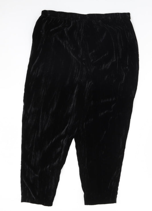 Capsule Womens Black   Trousers  Size 14 L28 in