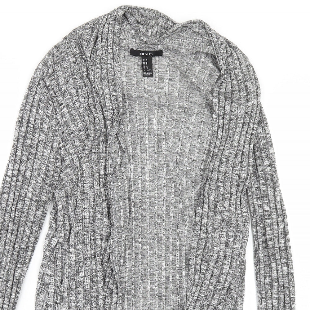 FOREVER 21 Womens Grey   Cardigan Jumper Size M