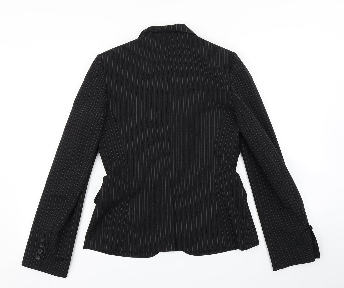 Dorothy Perkins Womens Black Striped  Jacket Blazer Size 8