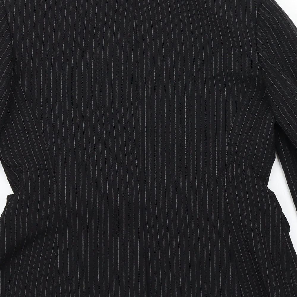 Dorothy Perkins Womens Black Striped  Jacket Blazer Size 8