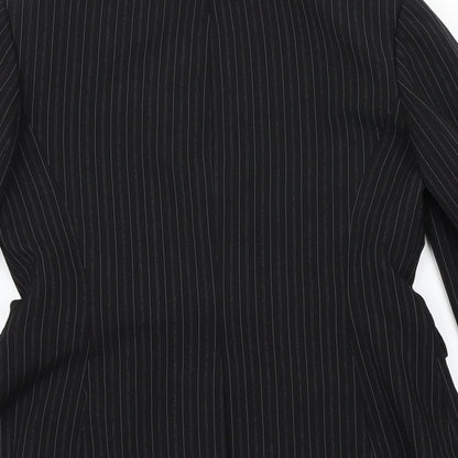 Dorothy Perkins Womens Black Striped  Jacket Blazer Size 8
