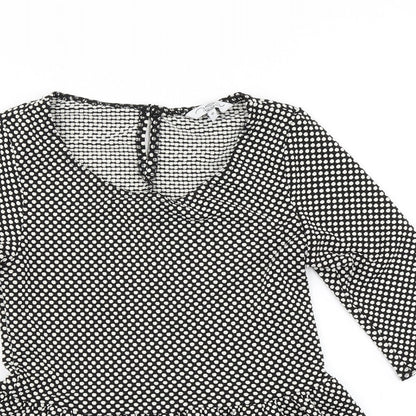 Womens UK Size 10 New Look Black Basic T-Shirt
