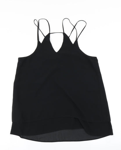 Womens UK Size 8 New Look Black Camisole Blouse