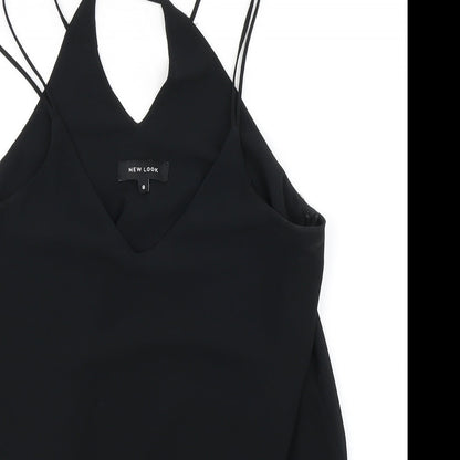 Womens UK Size 8 New Look Black Camisole Blouse