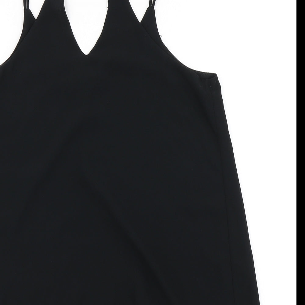 Womens UK Size 8 New Look Black Camisole Blouse
