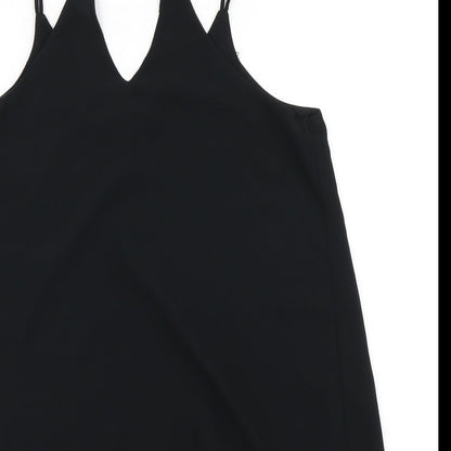 Womens UK Size 8 New Look Black Camisole Blouse