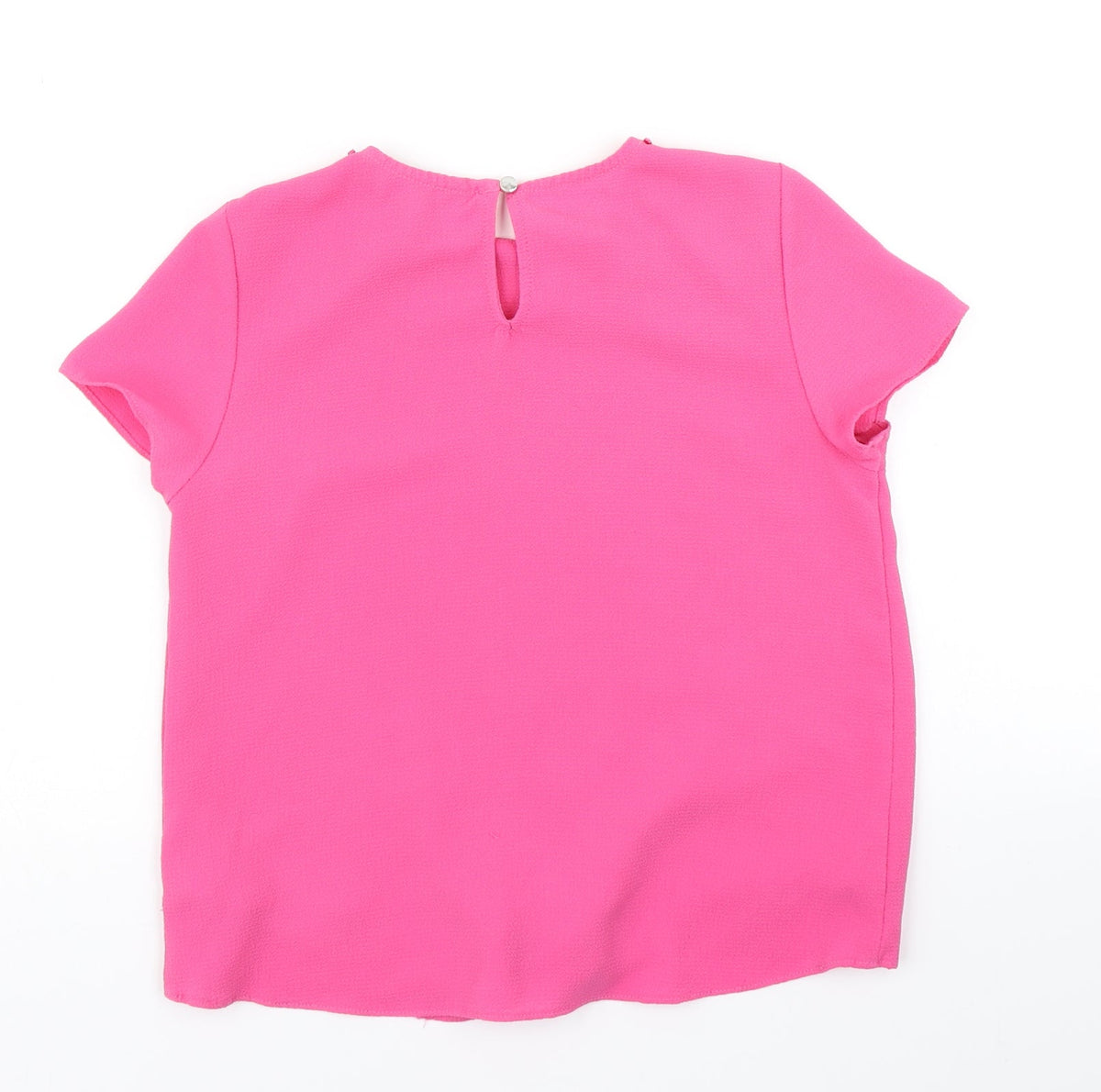 Back view of George girls’ pink basic blouse, size 10, years