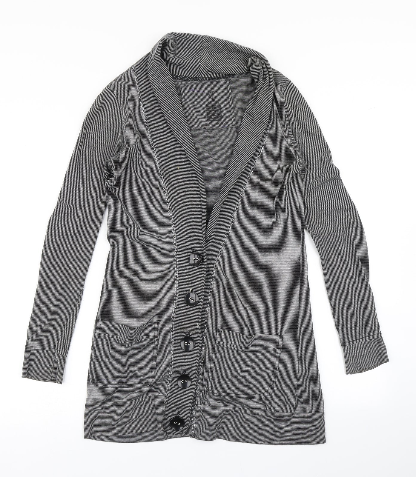 Womens UK Size 8 River Island Grey Cardigan Jumper
