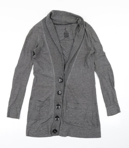 Womens UK Size 8 River Island Grey Cardigan Jumper