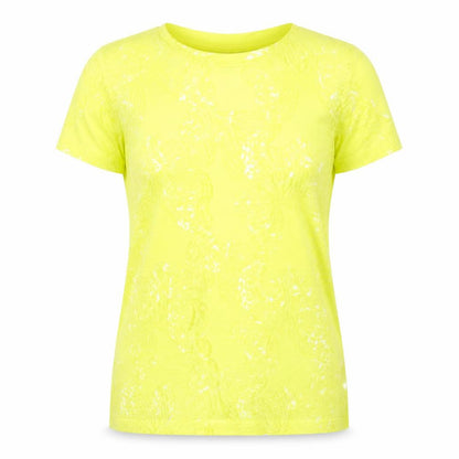 Atmosphere Womens Yellow Floral  Basic T-Shirt Size 6
