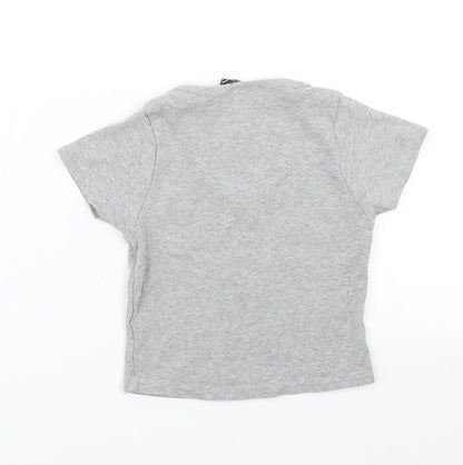 Select Girls Grey   Basic T-Shirt Size 10-11 Years