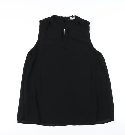 Womens UK Size 8 New Look Black Basic Blouse