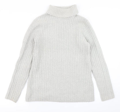 Womens UK Size M Papaya Grey Pullover Jumper