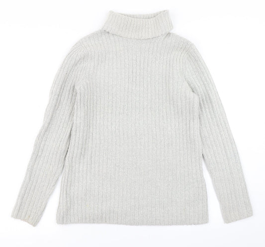 Womens UK Size M Papaya Grey Pullover Jumper