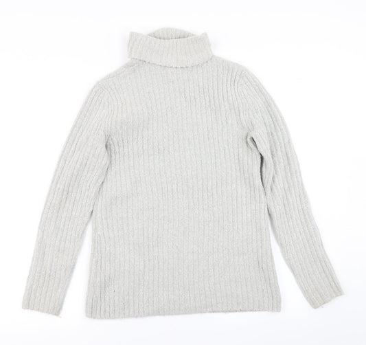 Womens UK Size M Papaya Grey Pullover Jumper