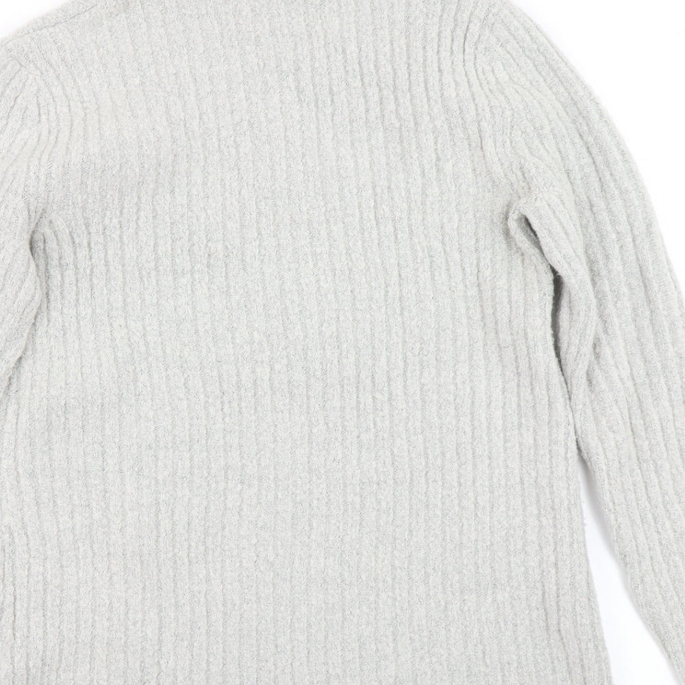 Womens UK Size M Papaya Grey Pullover Jumper