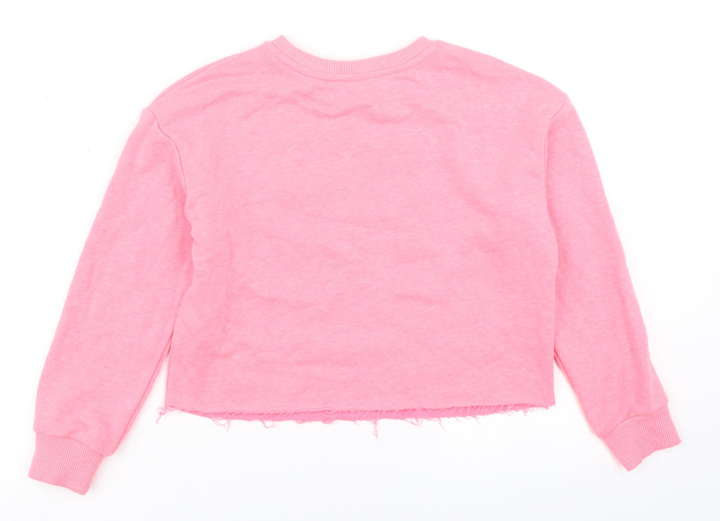 Miss E-vie Girls Pink   Pullover Sweatshirt Size 7-8 Years  - Cropped