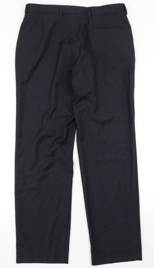 Marks & Spencer Mens Blue   Dress Pants Trousers Size 32 in L29 in