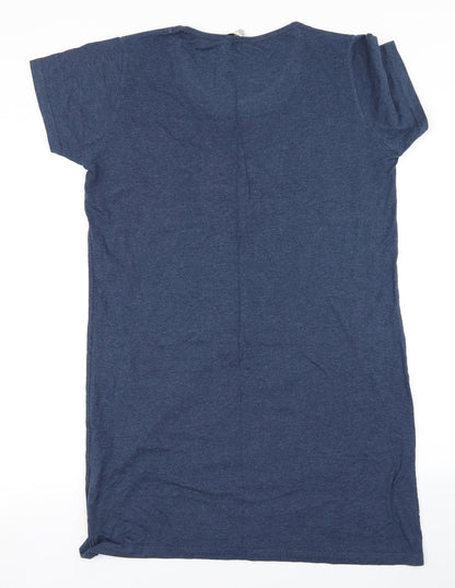 Love to Lounge Womens Blue Solid  Top Dress Size M