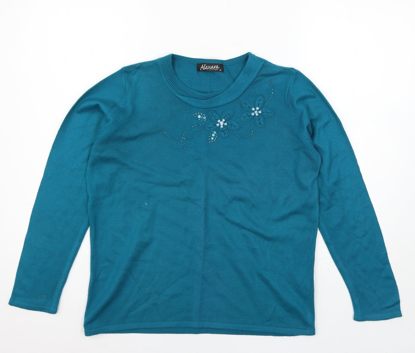 Womens UK Size M Alexara Blue Pullover Jumper
