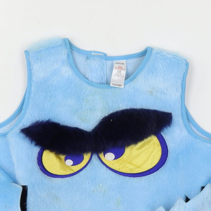George Baby Blue Geometric  Babydoll One Piece One Size  - Monster Fancy Dress