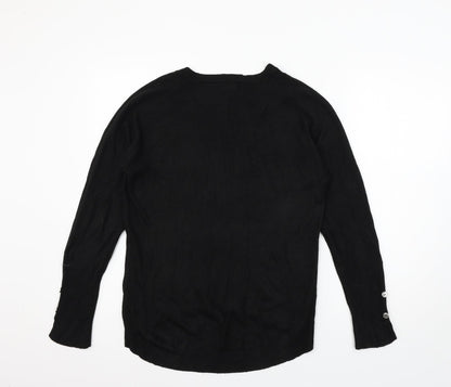 Primark Womens Black  Knit Pullover Jumper Size 10