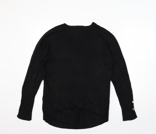 Primark Womens Black  Knit Pullover Jumper Size 10