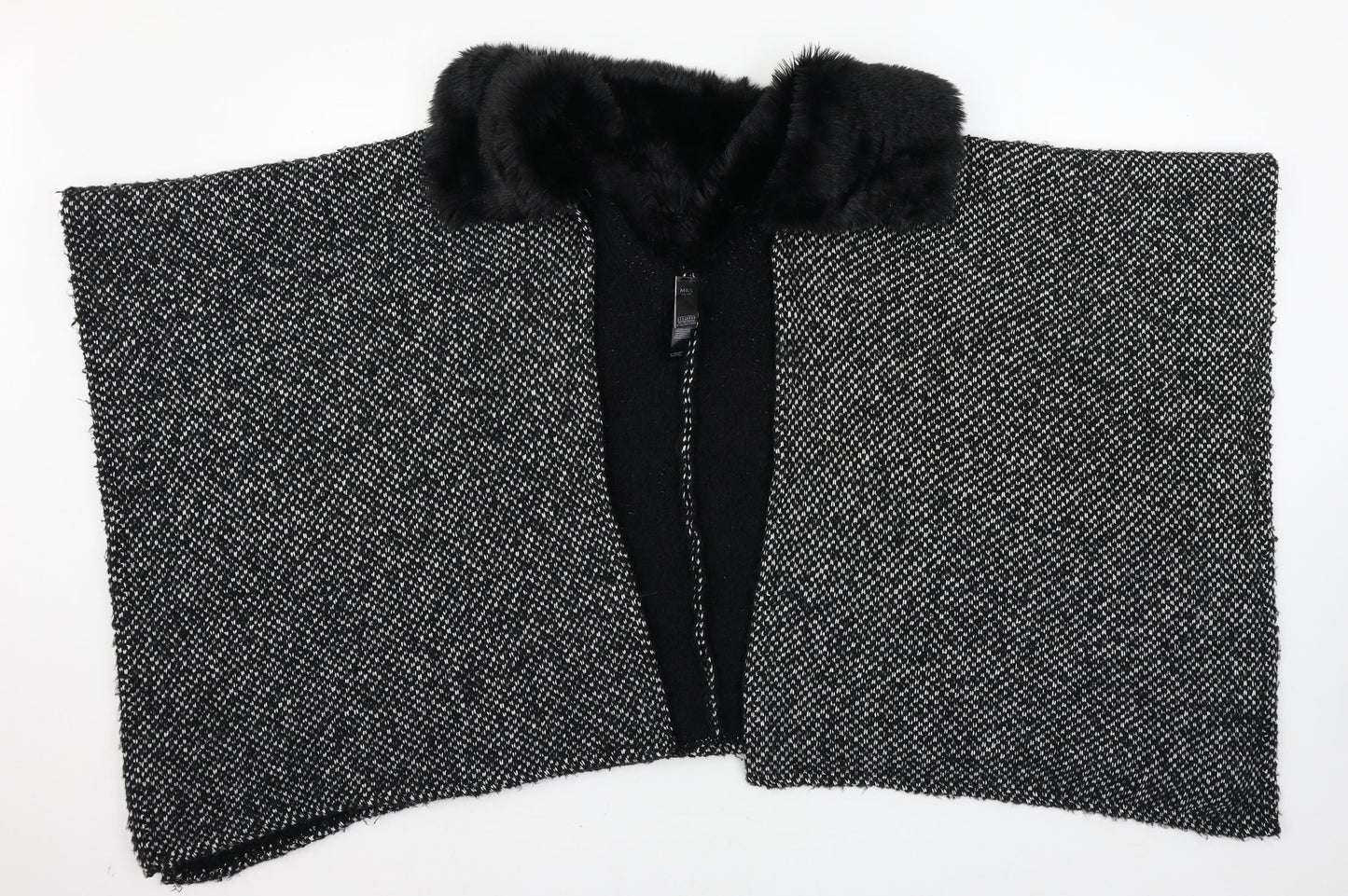 Womens UK Size One Size Marks and Spencer Black Cardigan Jumper