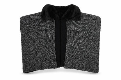 Front view of Marks & Spencer women’s black knit cardigan jumper one size