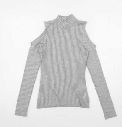 Womens UK Size M Verve Ami Grey Pullover Jumper