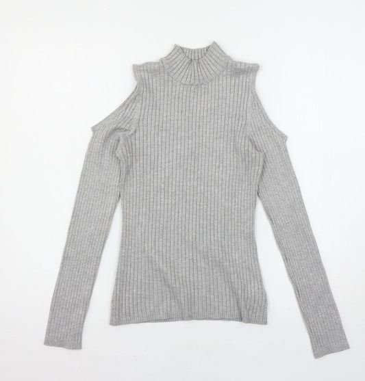 Womens UK Size M Verve Ami Grey Pullover Jumper